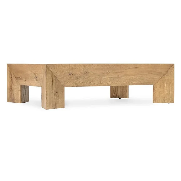 Hooker Furniture Wade Chunky Rectangle Cocktail Table in Natural Oak M08-80310-80 CLOSEOUT