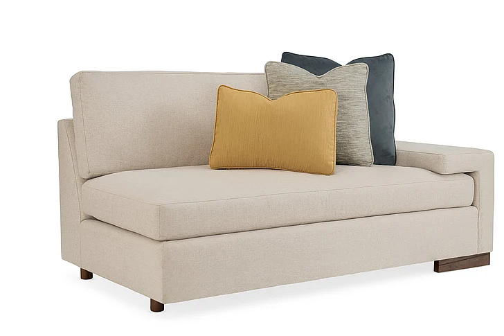 Caracole Furniture Upholstery I'M Shelf-Ish RAF Loveseat M090-018-RS1-A CLOSEOUT