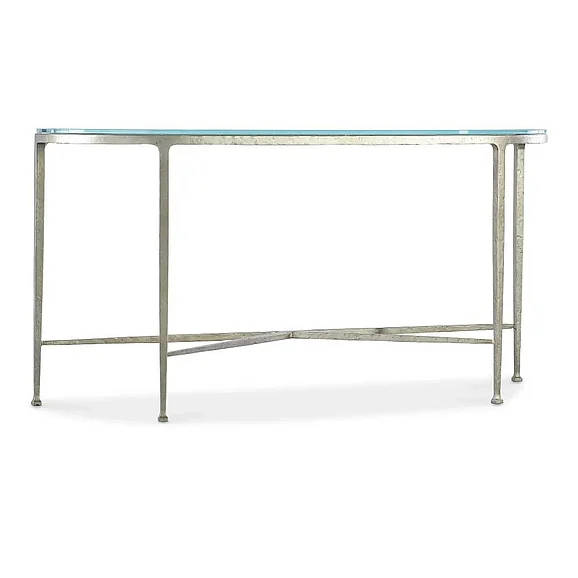Hooker Furniture Cora Glass Top Console Table in Champagne M14-80151-95 CLOSEOUT