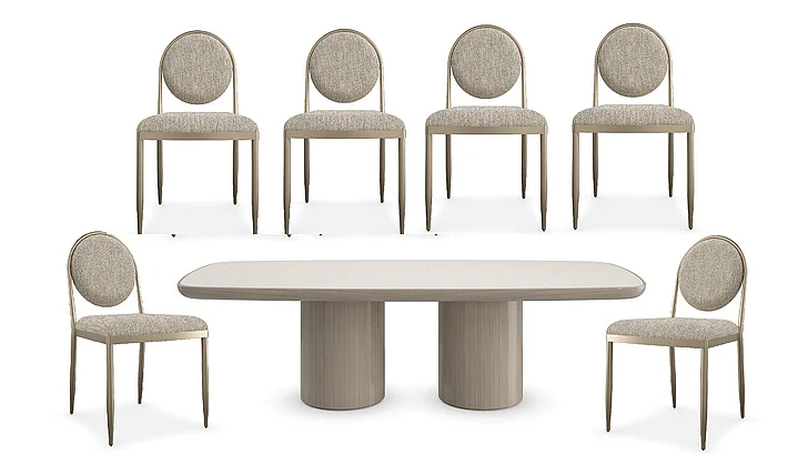 Caracole Modern Resort Santorini / Capri 7pc Dining Set
