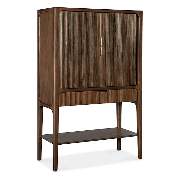 Hooker Furniture Archer Tambour Cabinet in Walnut M22-50330-85 CLOSEOUT
