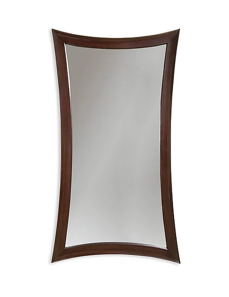 Bassett Mirror Hour Glass Floor Mirror in Merlot M2464EC