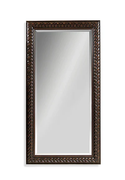 Bassett Mirror Newcombe Floor Mirror in Fruitwood Finis M2923BEC