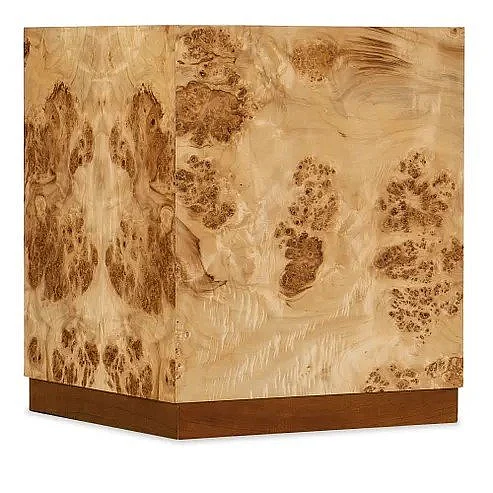Hooker Furniture Auberon Burl Side Table in Light Natural Burl M30-80113-80 CLOSEOUT