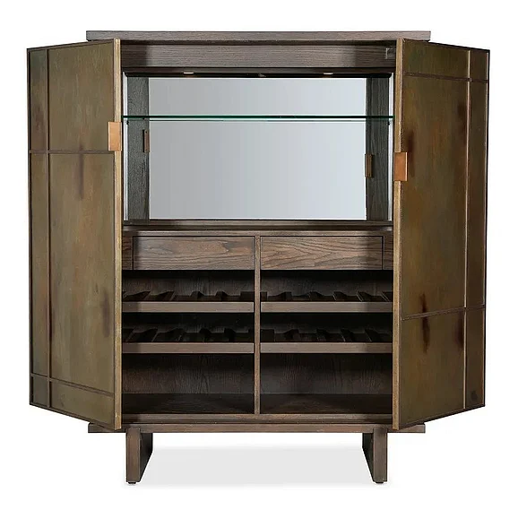 Hooker Furniture Shoji Bar Cabinet in Dark Wood M31-50330-89 CLOSEOUT