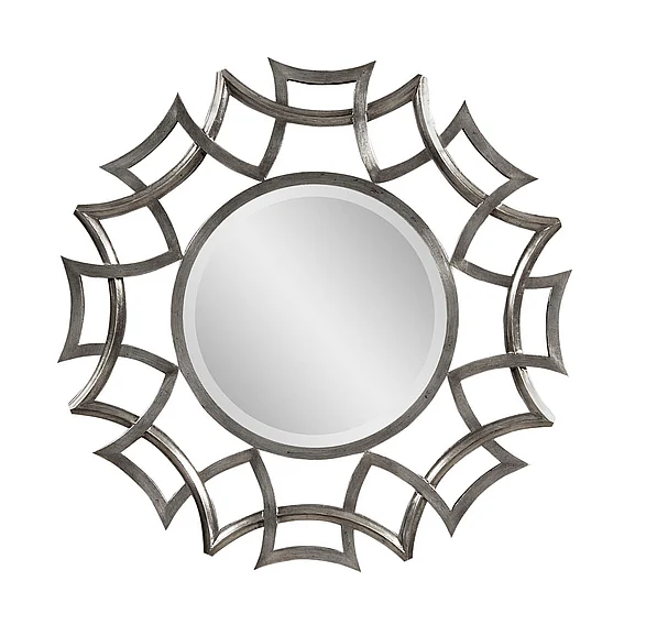 Bassett Mirror Company Hollywood Glam Orlando Wall Mirror in Mercury M3401B