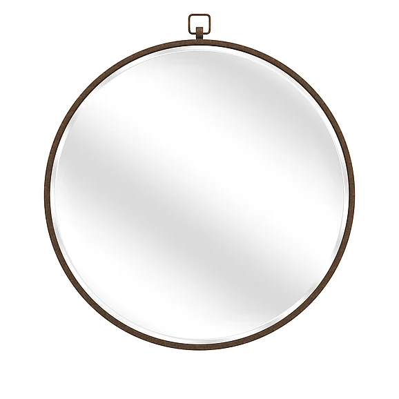 Bassett Mirror Quinn Wall Mirror in Antique Bronze M3667BEC