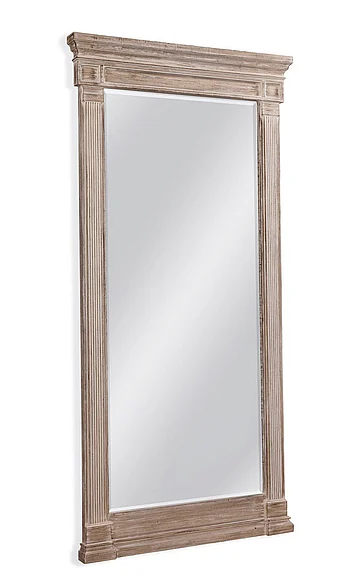 Bassett Mirror Ione Floor Mirror in Distressed Grey M3835BEC