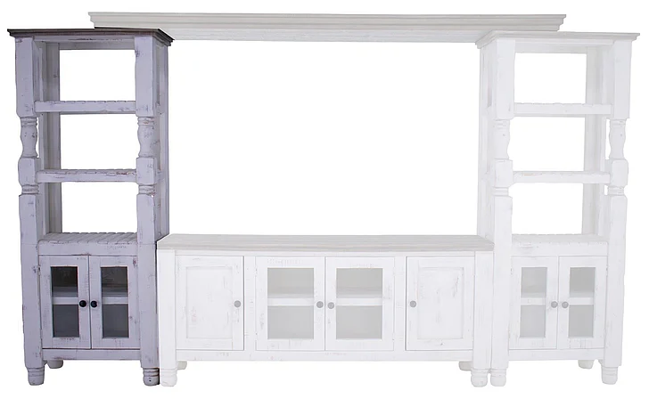 Split Nickel Martha Wall Left Pier Nero White Granite Top MIC-MAR-LP | M472L