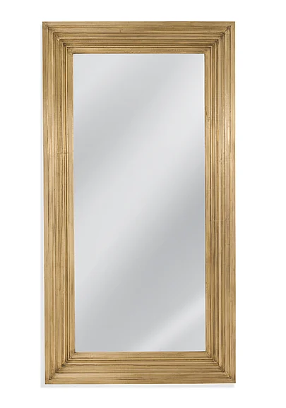 Bassett Mirror Queenie Floor Mirror in Brass M4754EC