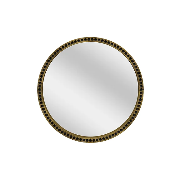 Bassett Mirror Sansee Wall Mirror in Brass Finish M4845