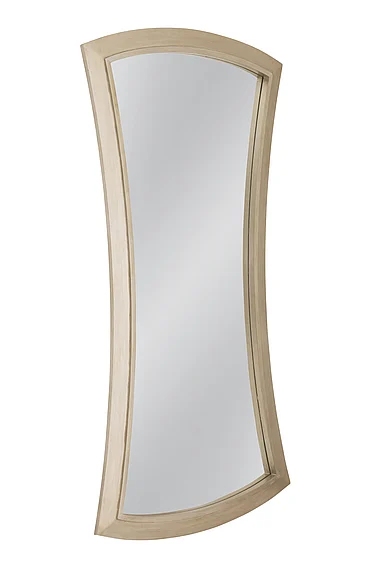 Bassett Mirror Company Biles Floor Mirror in Silver M5187