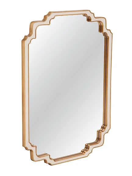 Bassett Mirror Company Wilmot Wall Mirror in Cream M5293