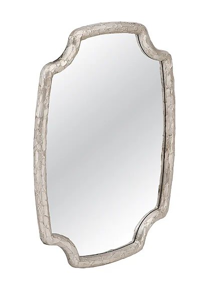 Bassett Mirror Company Wishing Stone Wall Mirror in Silver M5294