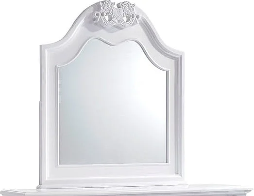 Elements International Alana Mirror in White Lacquer AN700MR