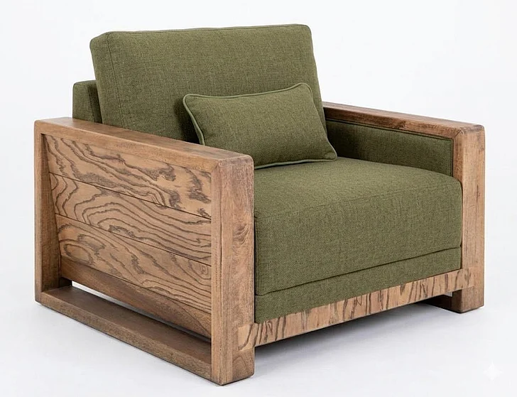 IFD Ancora Arm Chair in Green IUP325-ACH-111