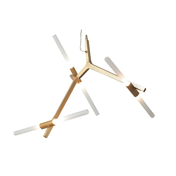 Bethel Brass Frame Light Fixture MA20