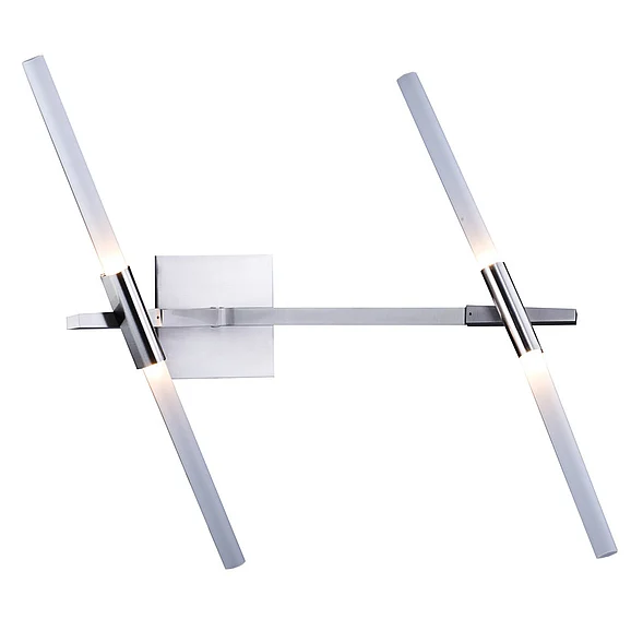Bethel Satin Nickel Frame Wall Sconce MA29SN