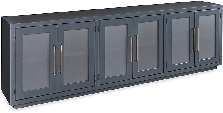Aspenhome Perry 97" Console with 6 Doors in Malta Blue MAA1270-MBL