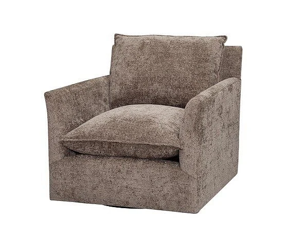 Spectra Home Mackey Swivel Chair in Spectacle Fawn CLOSEOUT