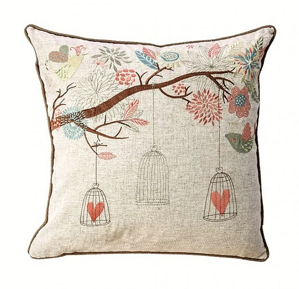 Furniture of America Macy Throw Pillow in Beige PL8001-2PK