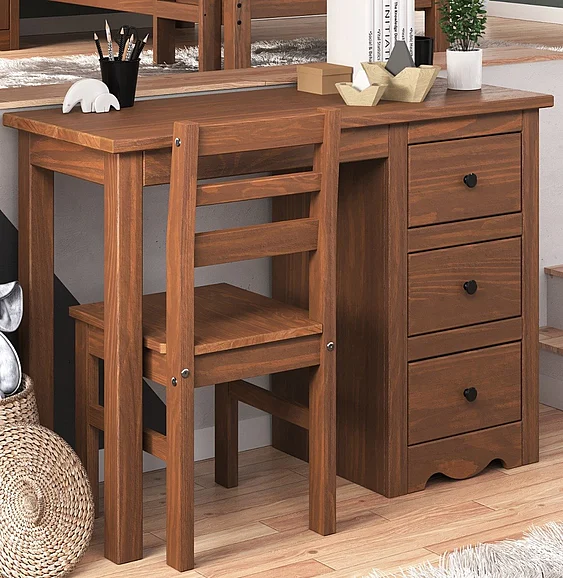 Pine Crafter Furniture Heartland Desk in Mahogany Brown 39X-Mah CLOSEOUT