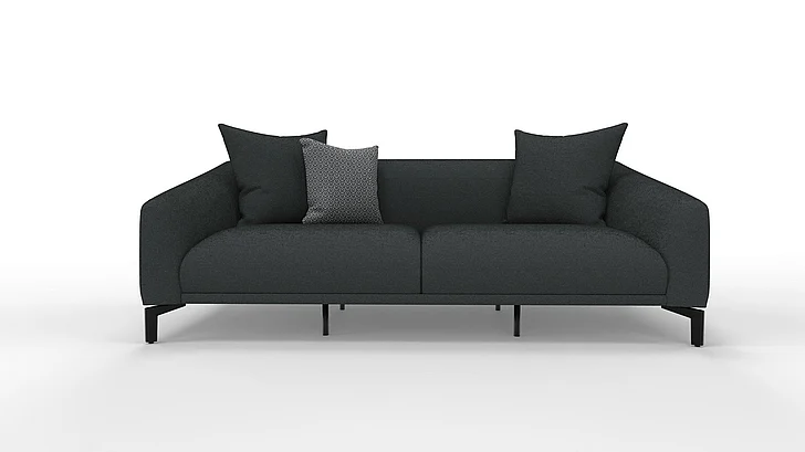Enza Home Maison 3 Seater Sofa - 2037 - K1 - 12401 Black - AR:217 (1431707)
