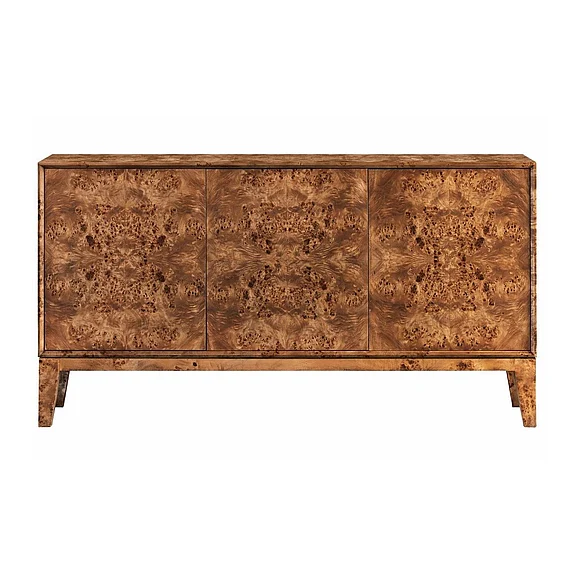 LH Home Mappa 3 Door Sideboard in Dark Burl MAPP003B-DBR