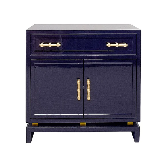 Worlds Away Marcus Navy Lqr Cabinet MARCUS NVY CLOSEOUT