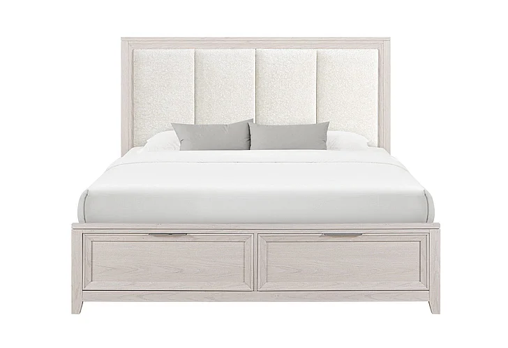 Global Furniture Mariah Full Bed in Beige MARIAH-BEIGE-FB