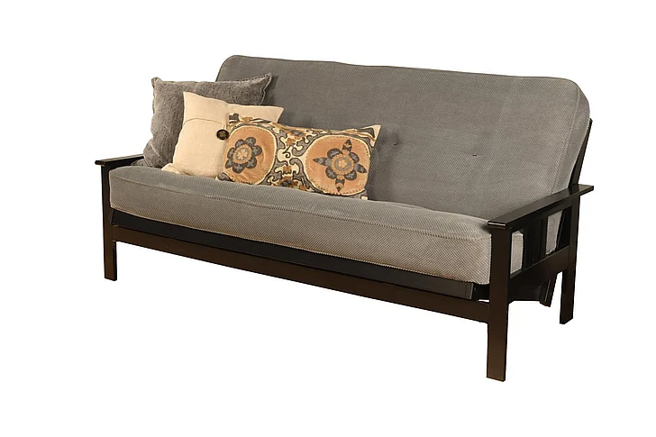 Kodiak #6000 276 Coil Hinged Full-size Futon Mattress in Marmont Thunder KFMTHUNF6M1