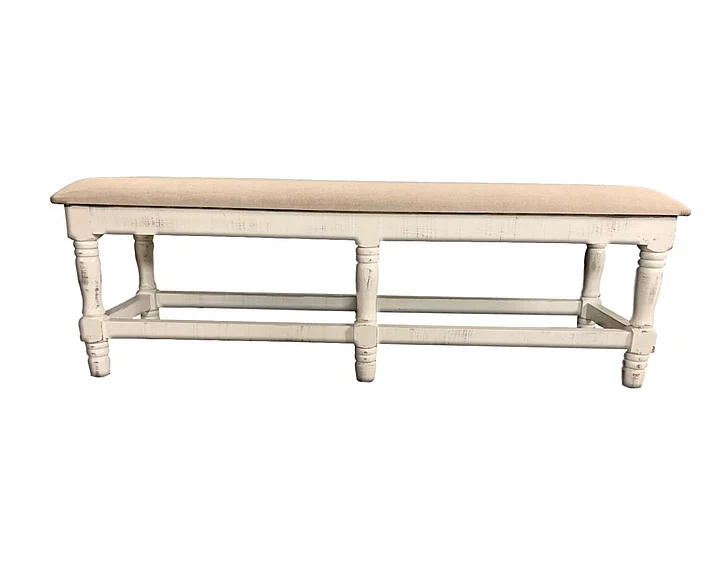 Split Nickel Martha Padded Bench MIC-MAR-PB Nero White | M253