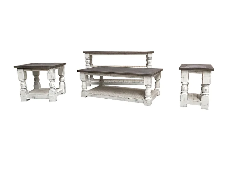 Split Nickel Martha 2pc Occasional Set