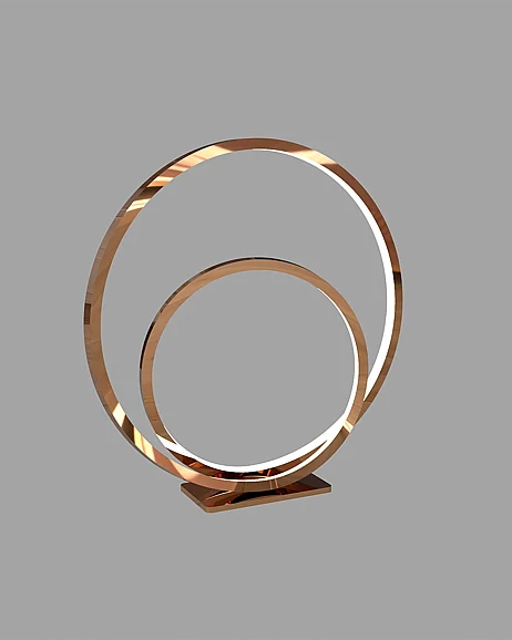 Birot Lighting Mat Table, Rose Copper COL-304-O