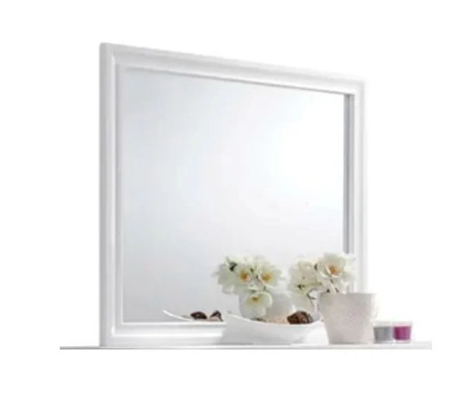 Galaxy Home Matrix Mirror in White 808857934741