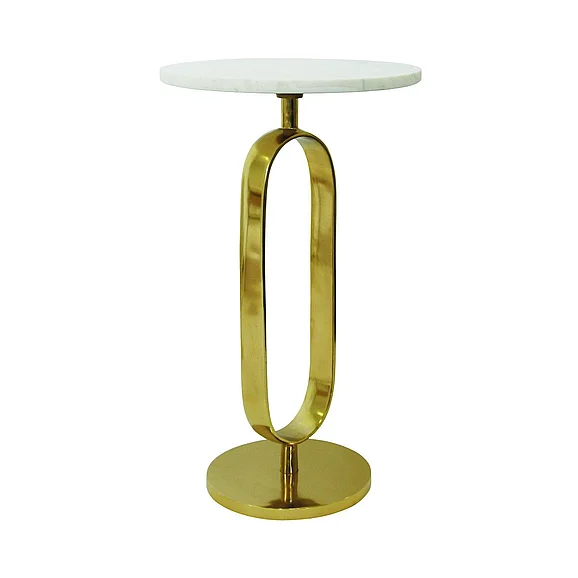 Worlds Away Maura Round Side Table MAURA