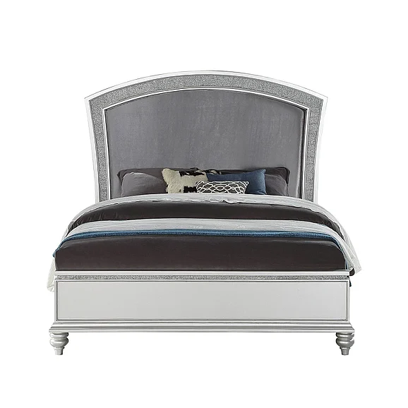 Acme Furniture Maverick Queen Panel Bed in Platinum 21800Q
