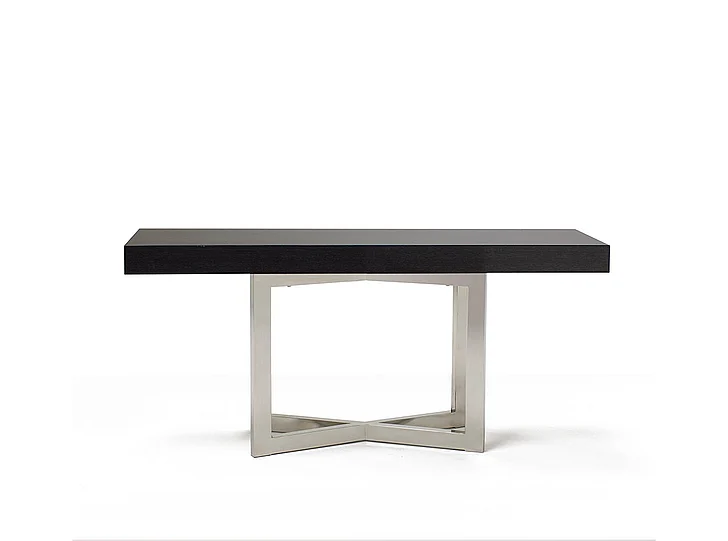 Sharelle Maximo Console Table in Gray/Silver