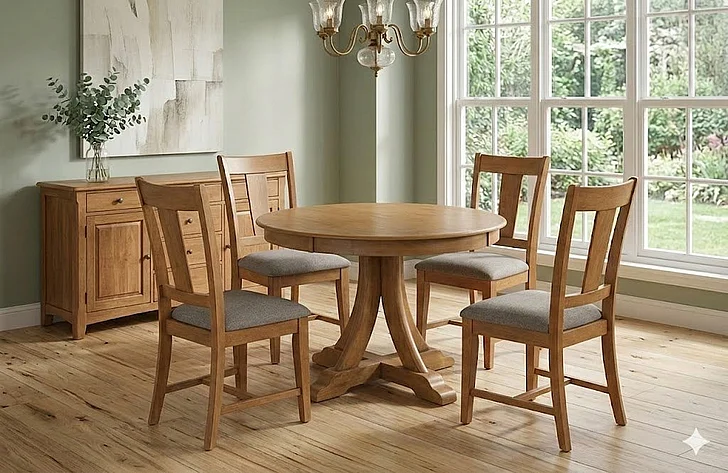 Kincaid Kafe 5pc 44 Inches Quad Dining Set in Cappuccino