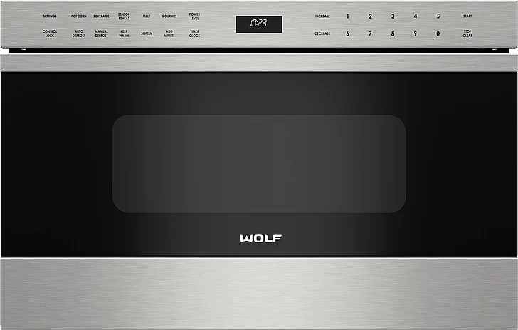 Wolf 24" Transitional Drawer Microwave in Stainless Steel MD24TES
