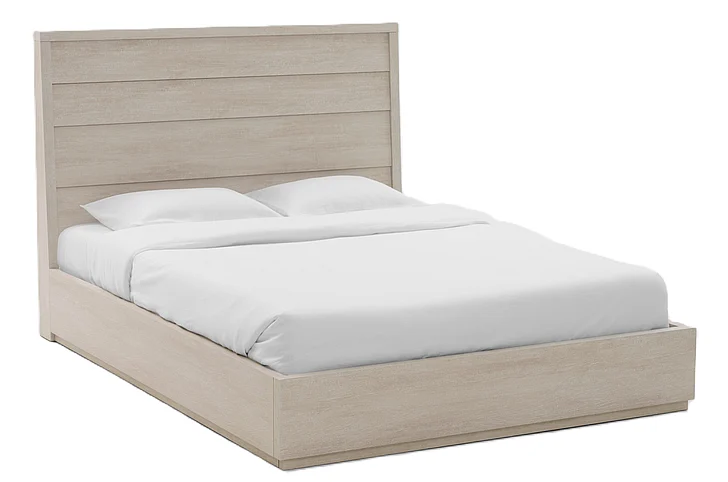 MODERNhome Dolce Vita Queen Panel Bed in Seashell Beechwood