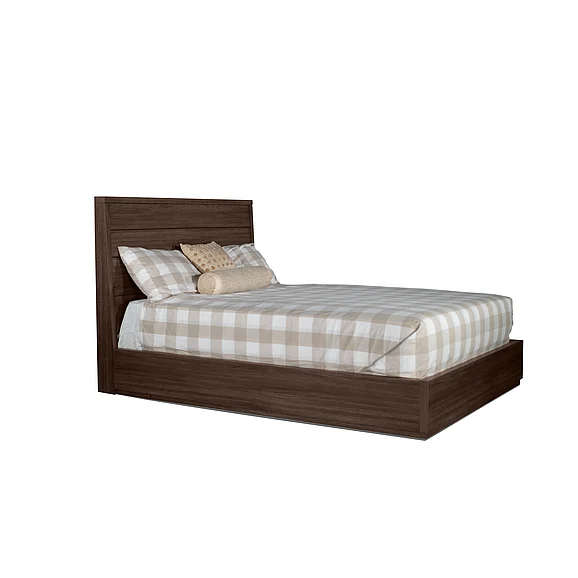 MODERNhome Dolce Vita Queen Panel Bed in Monterrey Oak