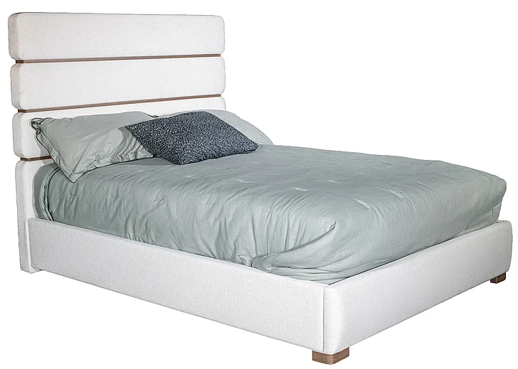 MODERNhome Dolce Vita Queen Upholstered Bed in Monterrey Oak