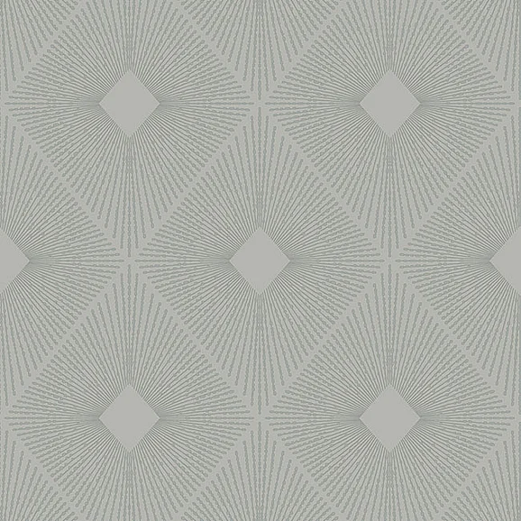 York E89-Antonina Vella Modern Metals Second Edition Harlowe Light Grey & Silver Wallpaper MD7132 (Double Roll)