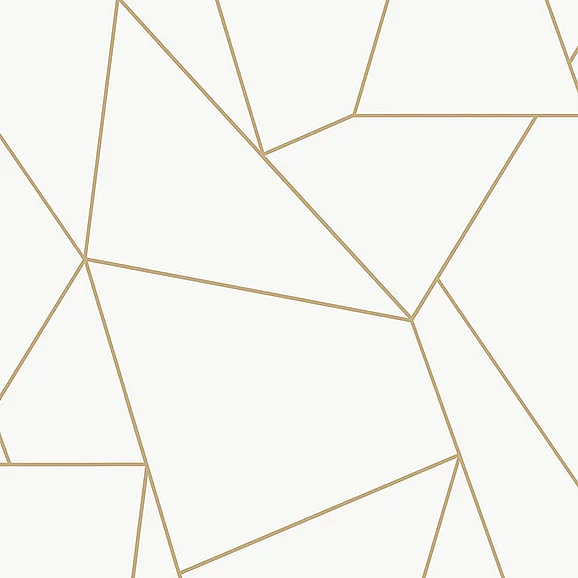 York E89-Antonina Vella Modern Metals Second Edition Nazca White & Gold Wallpaper MD7182 (Double Roll)