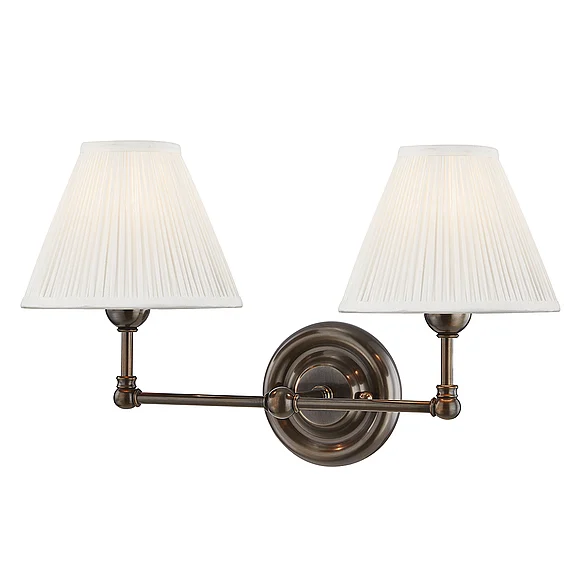 Hudson Valley Lighting Classic No.1 Wall Sconce Distressed Bronze MDS102-DB-MS