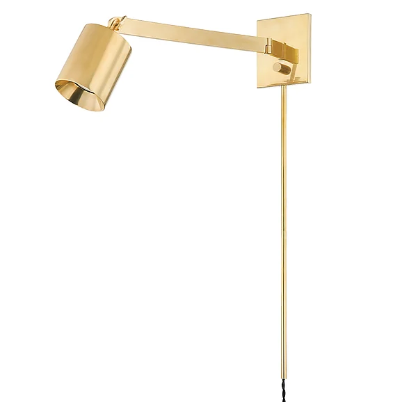 Hudson Valley Lighting Highgrove Plug-In Sconce MDS1701-AGB