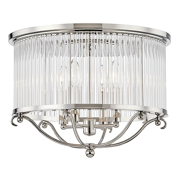 Hudson Valley Lighting Glass No.1 Semi Flush MDS201-PN