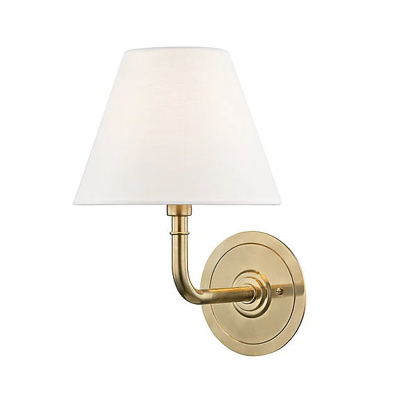 Hudson Valley Lighting Signature No.1 Wall Sconce MDS600-AGB