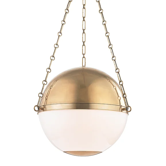 Hudson Valley Lighting Sphere No.2 Pendant MDS751-AGB